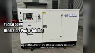 Yuchai 50KW ディーゼル発電機の信頼できる電力