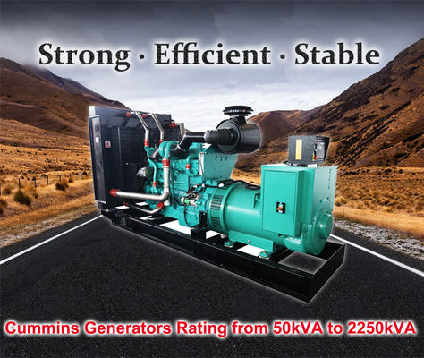 小型水冷 110KW 137.5KVA 6シリンダーのカミンズディーゼル発電機セット